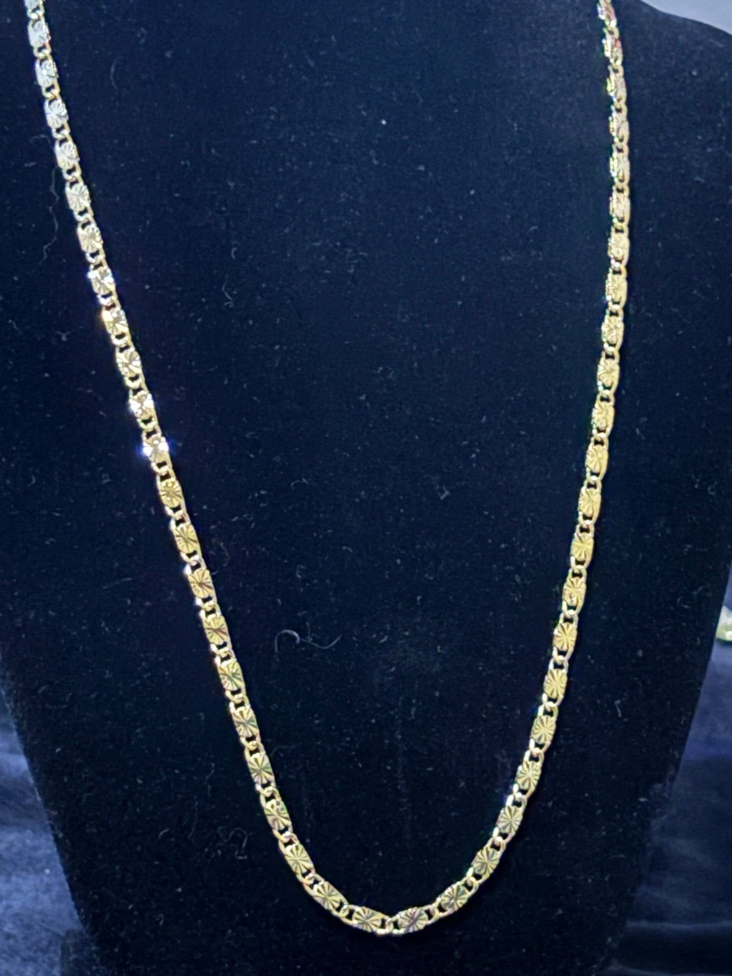 20" Diamond Cut 14k Yellow Gold Filled Necklace