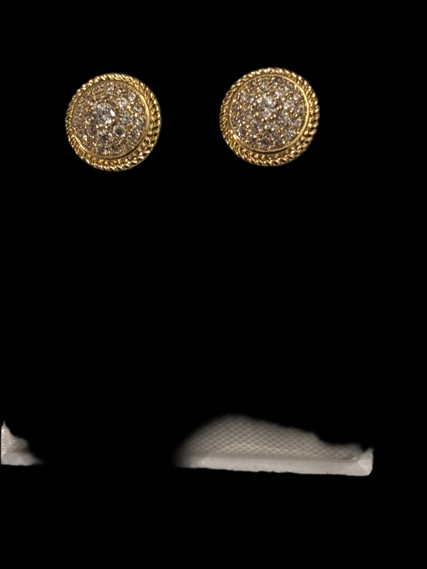 14k Gold over brass earrings with VVS CZs