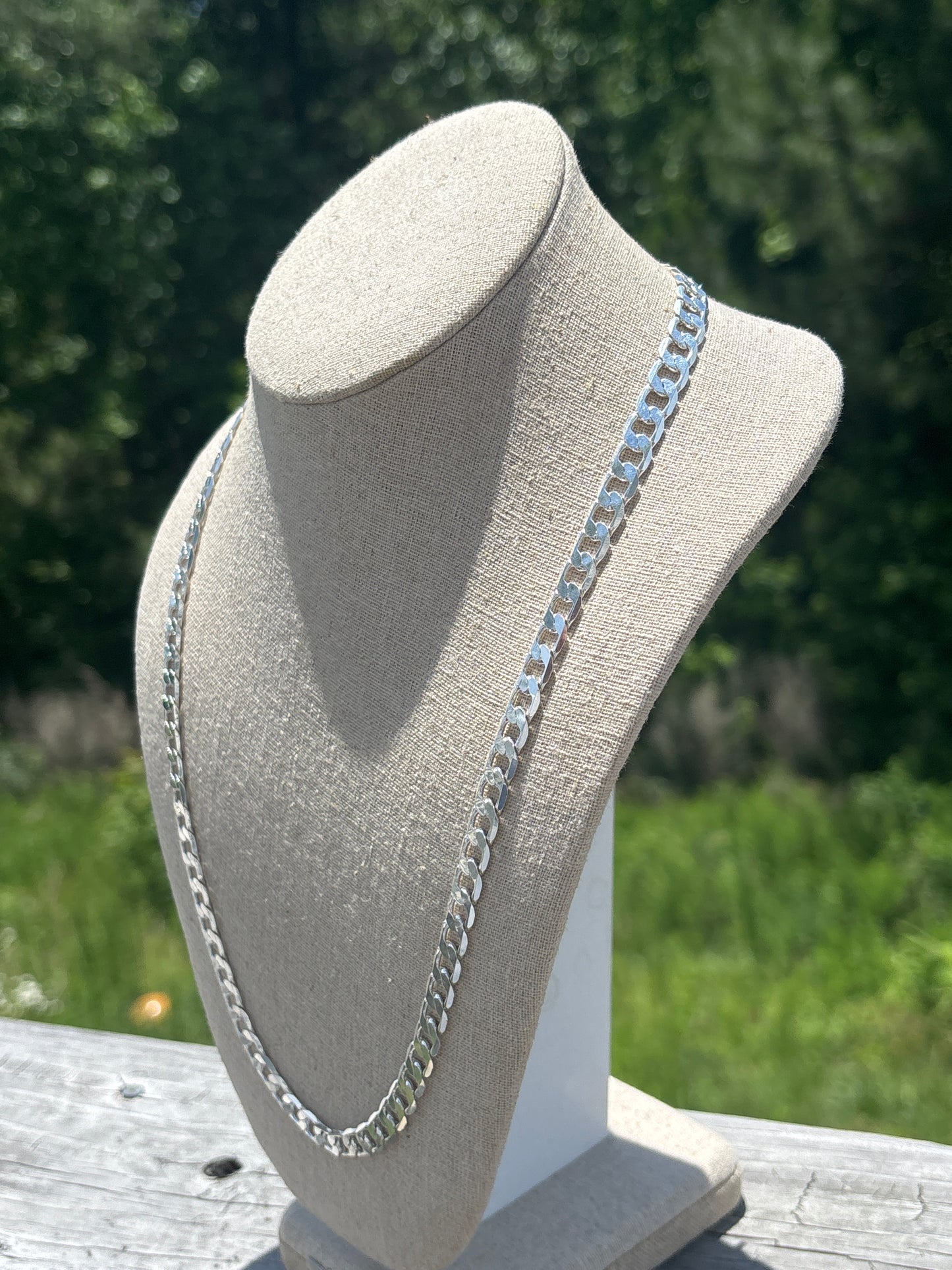24" Cuban 925 Italian silver