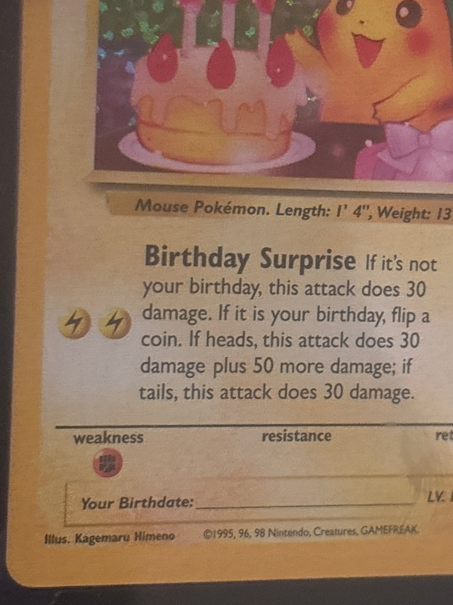 2021 Pokémon celebrations #24 Birthday Pikachu graded in a 9.5 Tuxedo Black Slab