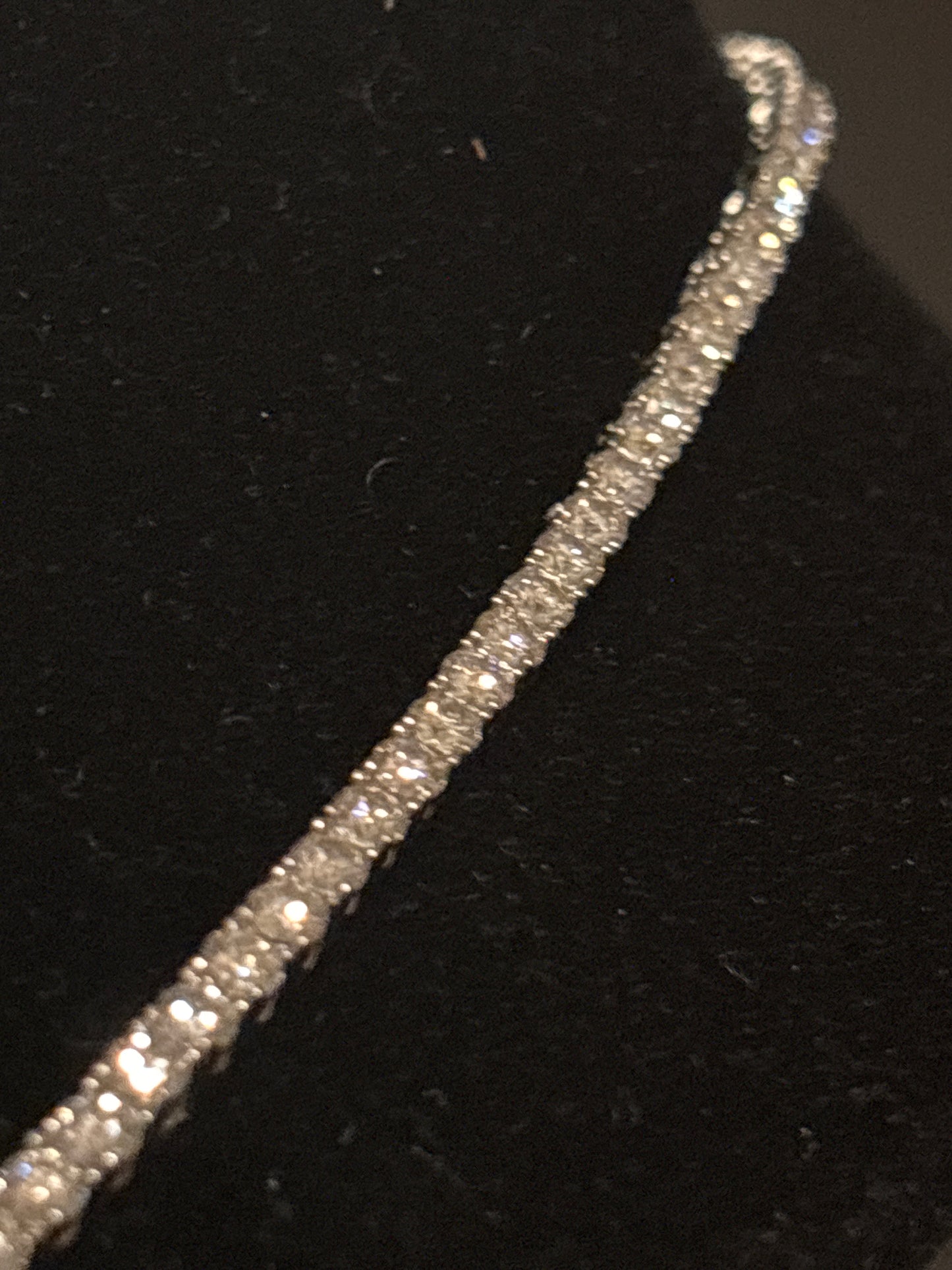 20" Moissanite Tennis Necklace set in 925 Silver