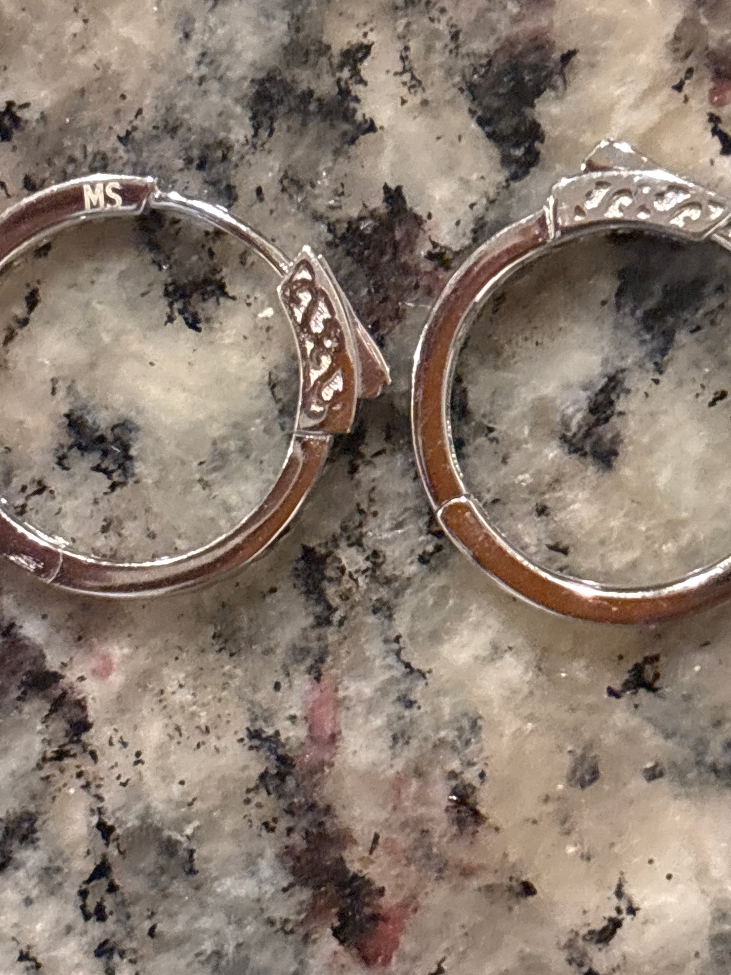 925 Silver 1.25 CTW Moissanite Hoop Earrings