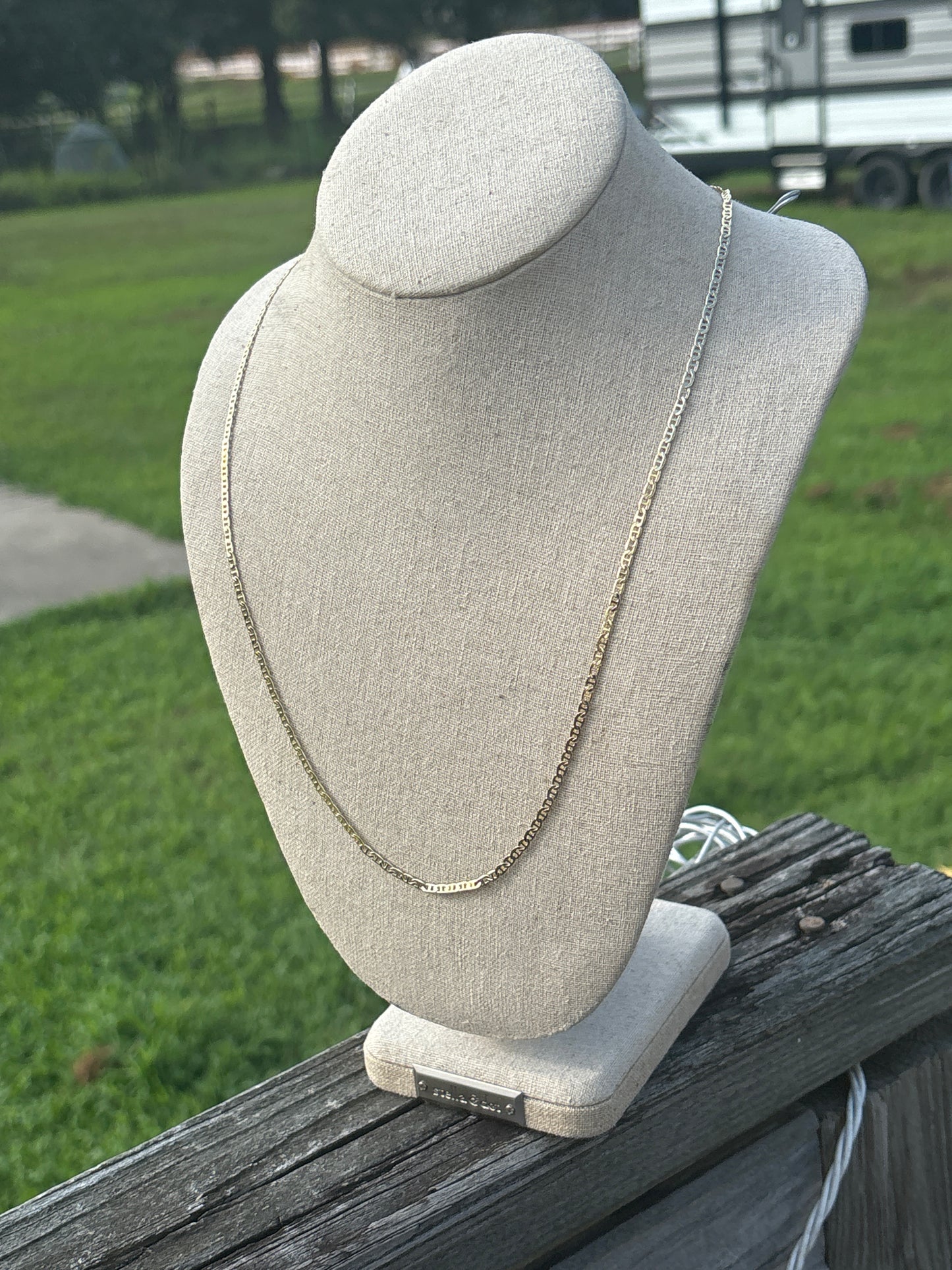 20" Yellow Gold Filled Mariner Chain