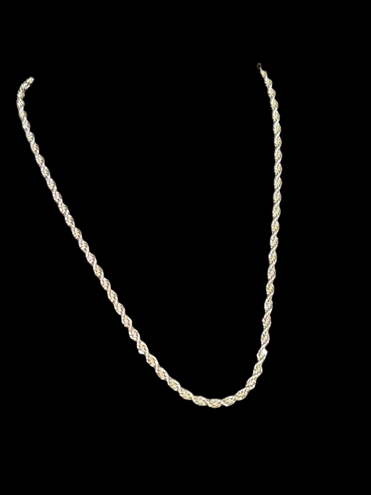 18 inch 925 Silver over brass Rope