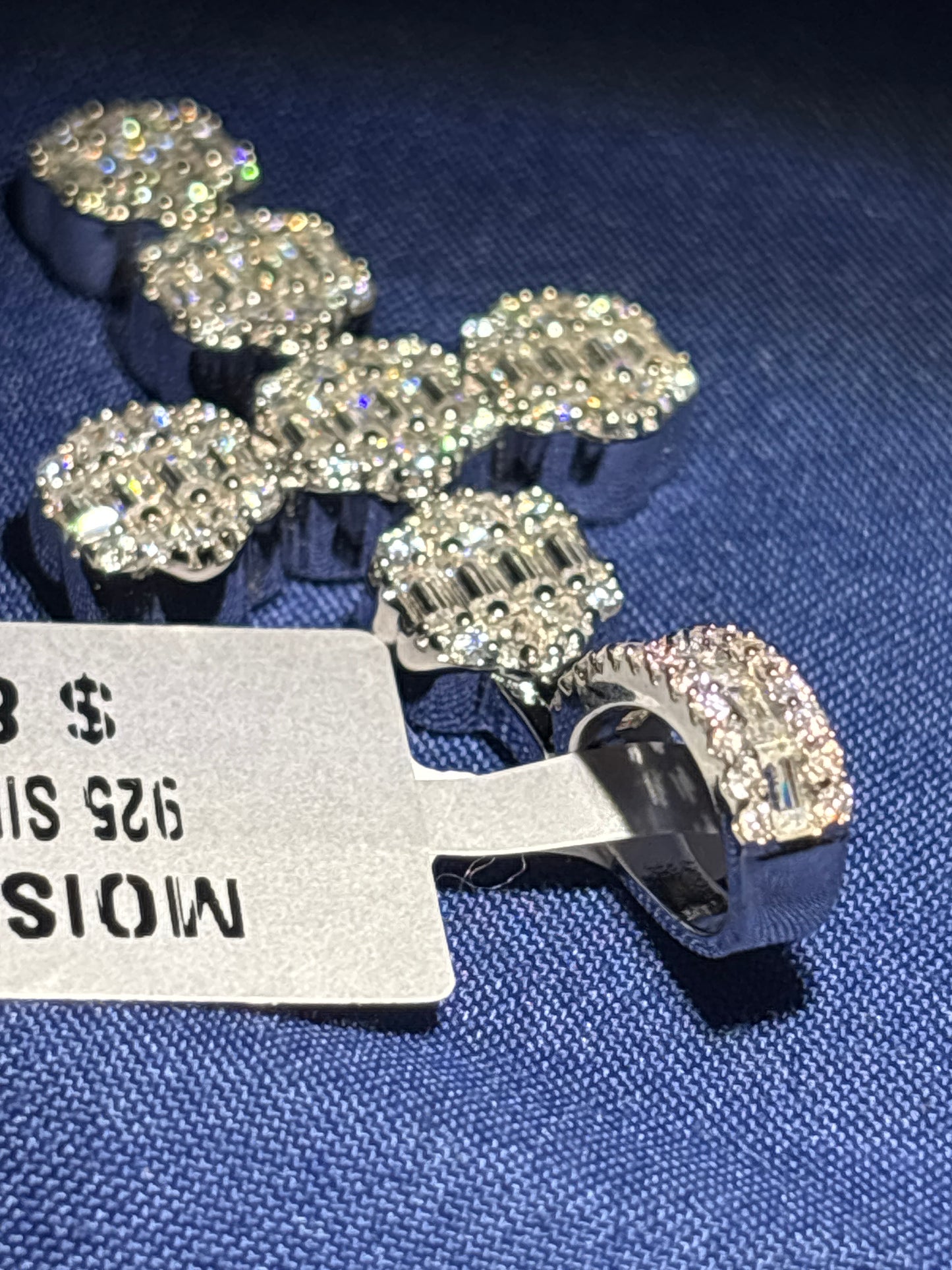 2.00 CTW Moissanite Cross in 925 Silver