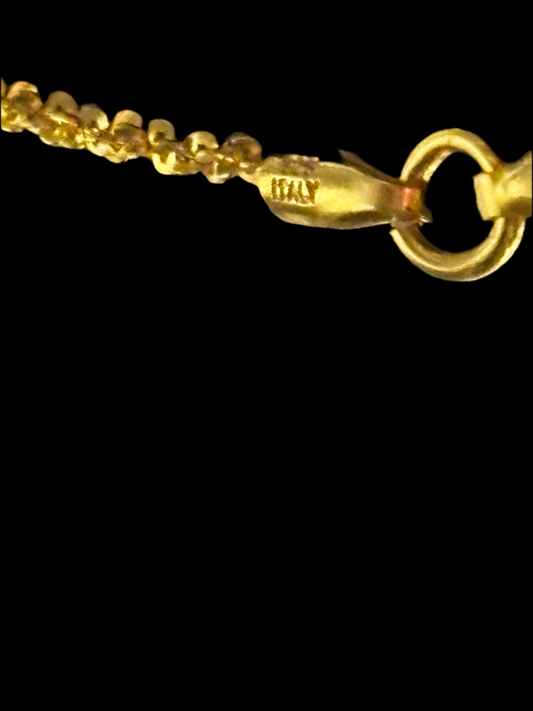 Tri-color Gold over 925 silver Necklace