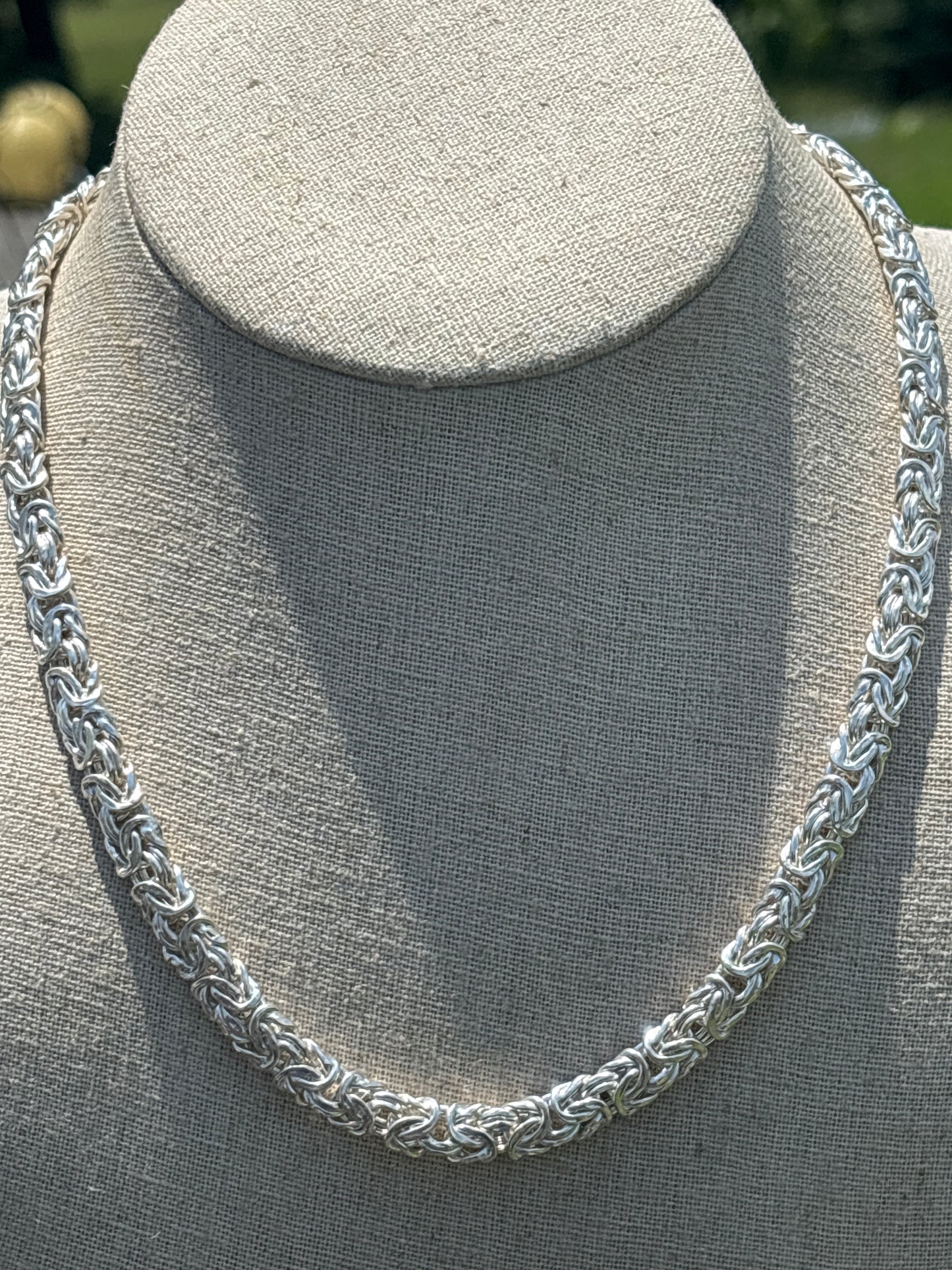 18" Byzantine Chain 925 Silver
