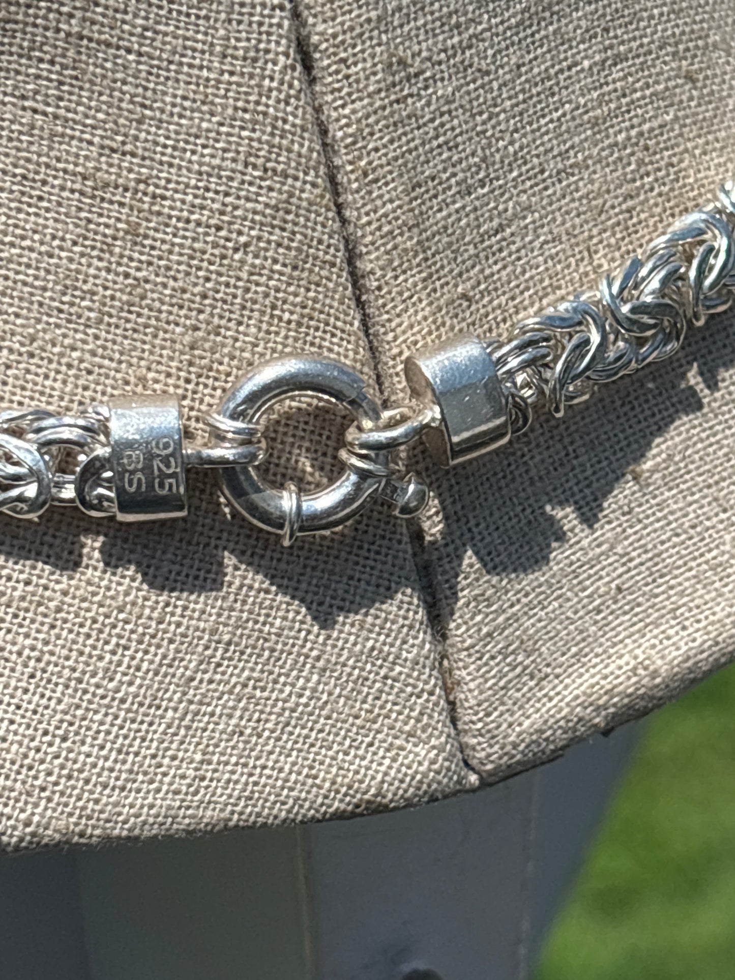 18" Byzantine Chain 925 Silver