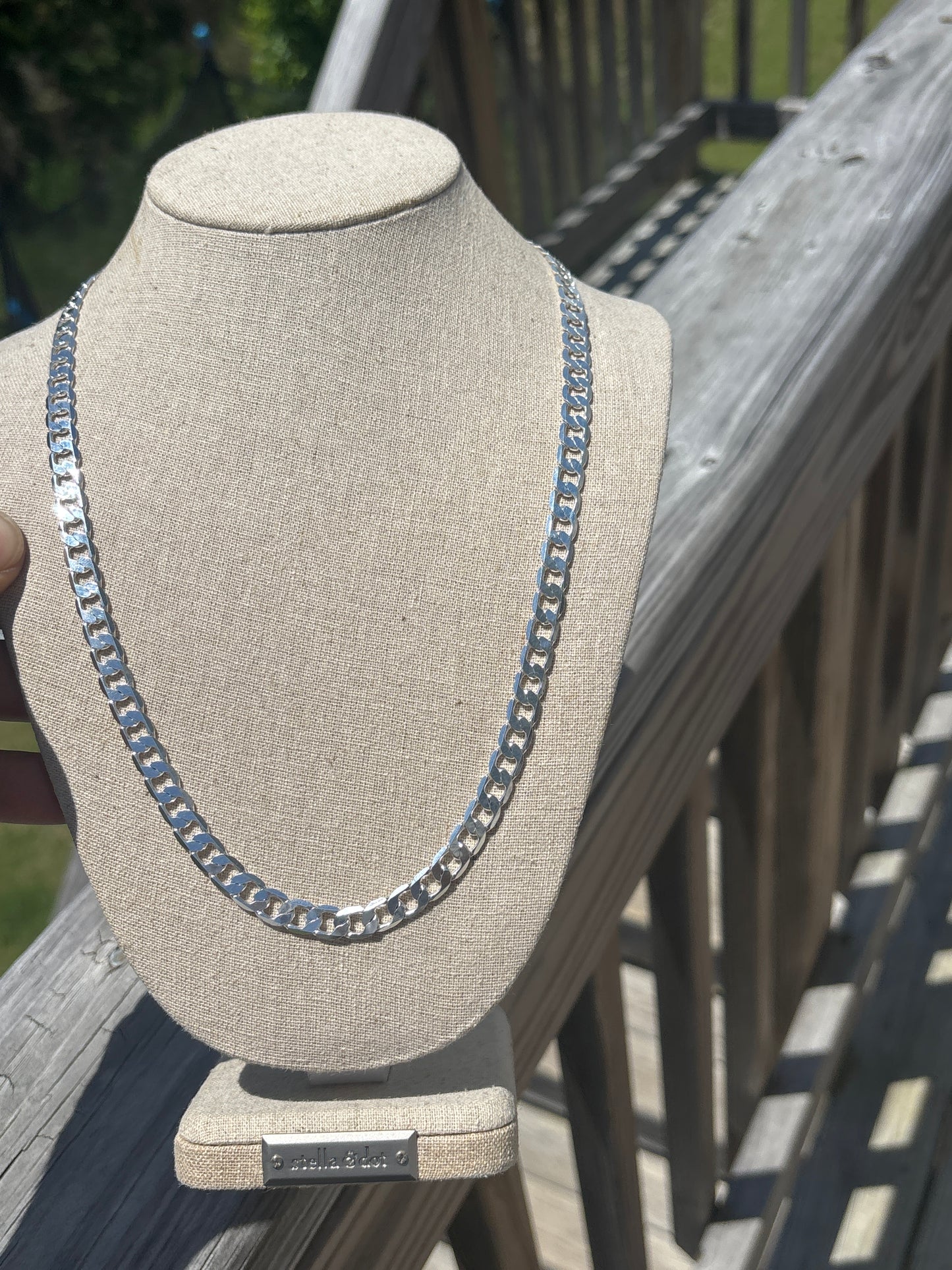 24" Cuban 925 Italian silver